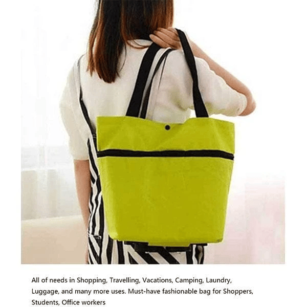 🏆 Last Day Special Price £12.99 ! 🔥 2-in-1 Shopping Bag Foldable Green Bag