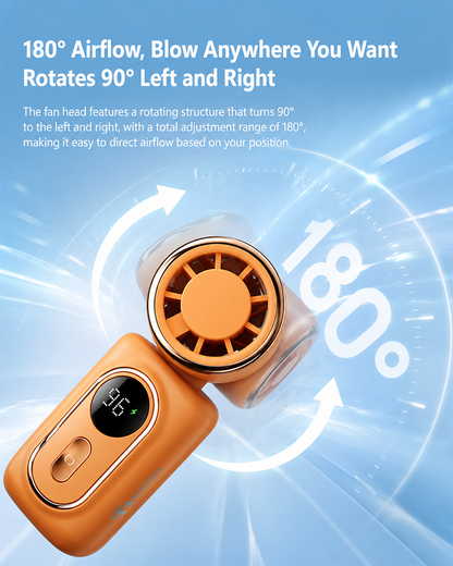 🔥 60% OFF Today! Mini Portable Handheld Clip-On Fan ❄️