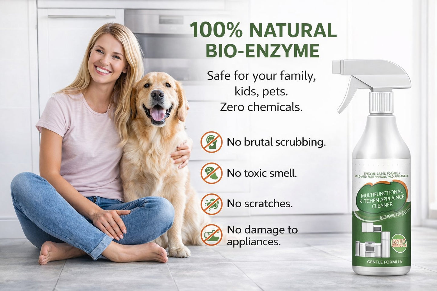 🏆50K+ SOLD 🧽Kitchen Enzyme Cleaner – Powerful Degreasing, Long-Lasting Freshness[🔥Newly Upgraded, New Packaging]