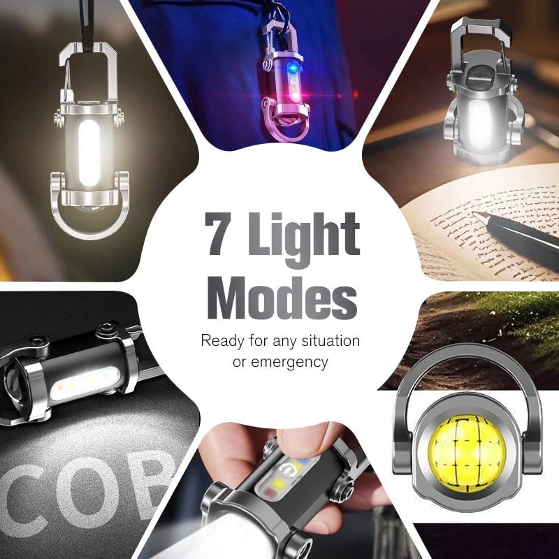 🔥Buy 1 gte 1 free🔥Portable Rechargeable Bright Keychain Flashlight
