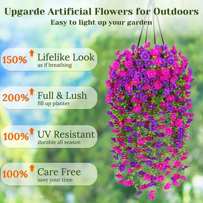 🌺UV Resistant Hanging Artificial Morning Glory Vine 💖  🔥🔥 Buy 3, Get 15% Off