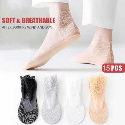 💋 Ladies Fashion Lace Socks🥳