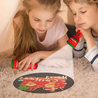 🔥HOT SALE 49% OFF -🎃👻Kids Halloween Christmas Projection Flashlight Toy – Create Magical Bedtime Stories With 24 Festive Light Slides