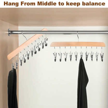 🔥Closet Organizer with 10 Clips - Space Saving Hanging Closet Organizer   🔥🔥 Buy 3, Get 15% Off