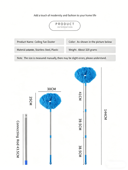 Ceiling Fan Duster With Extension Rod