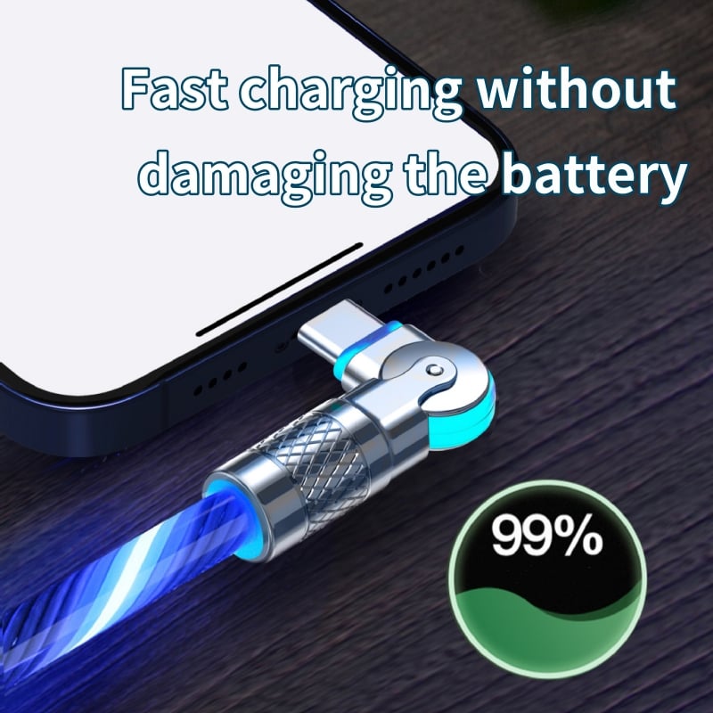 ⚡180° Rotating Streamer Data Cable