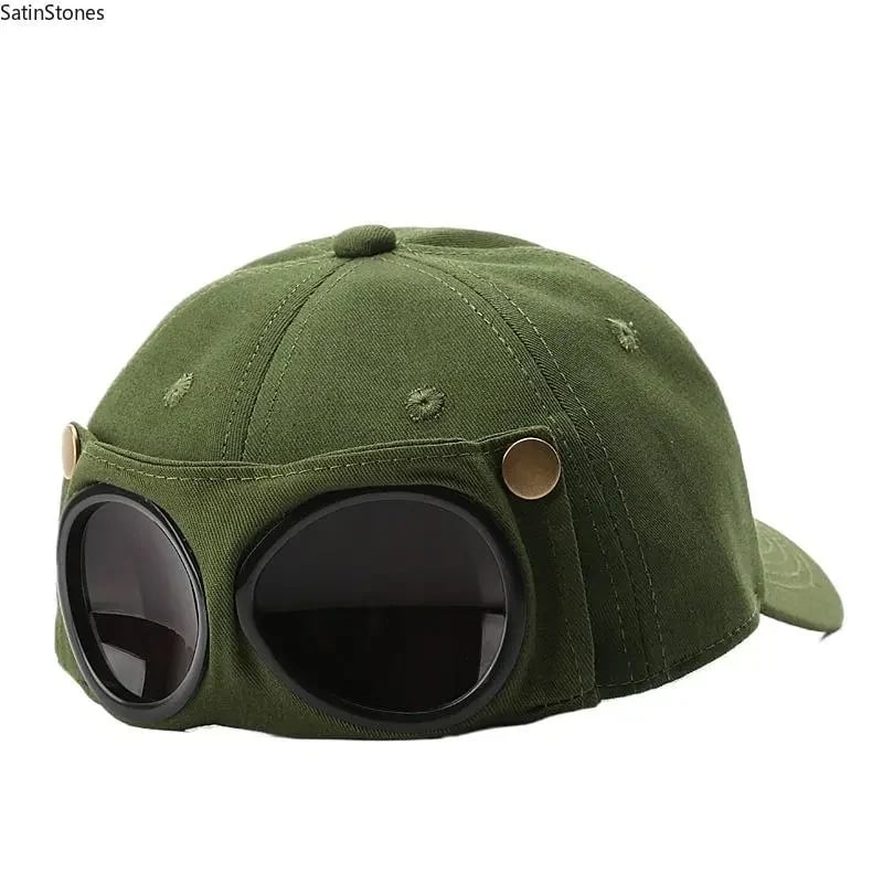 Men's Pilot Baseball Cap - Personalized Glasses-Ready