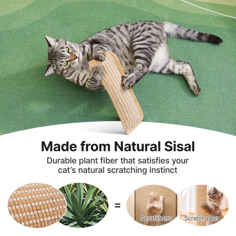 🔥Natural Sisal Catnip Kicker Toy & Dental Pillow