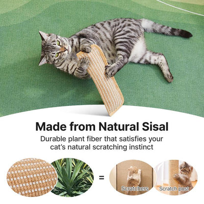 🔥Natural Sisal Catnip Kicker Toy & Dental Pillow