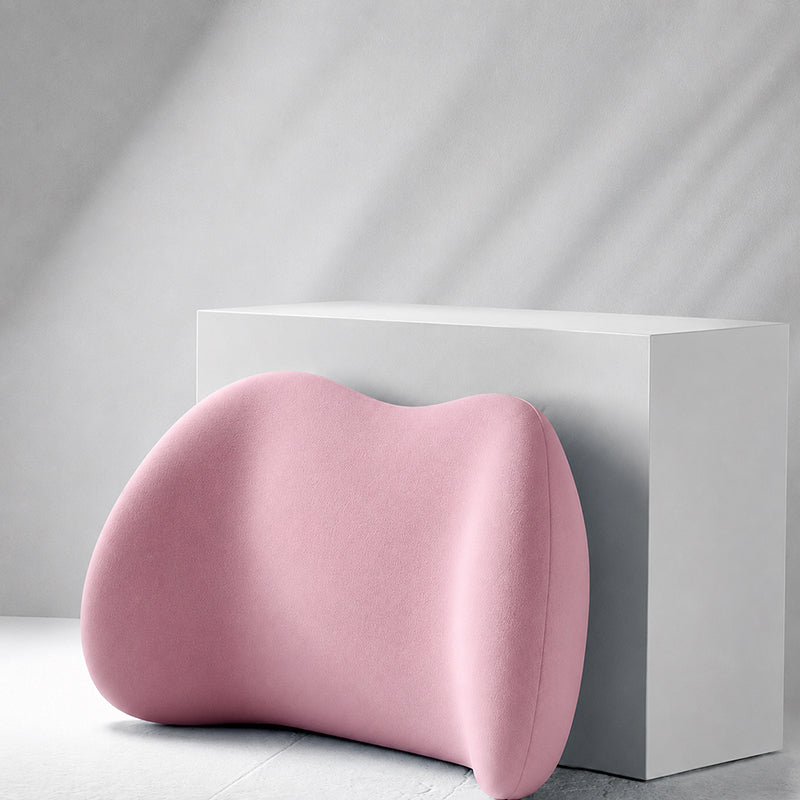 Car Neck & Lumbar Support Pillow Set – Memory Foam Headrest & Lower Back Cushion for Comfortable Driving