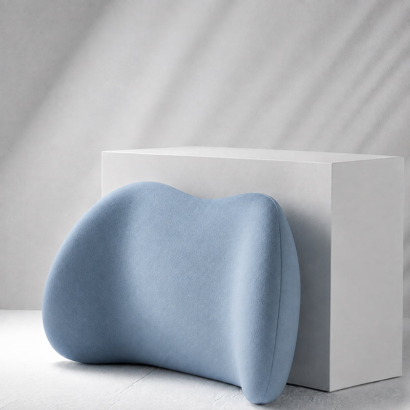 Car Neck & Lumbar Support Pillow Set – Memory Foam Headrest & Lower Back Cushion for Comfortable Driving
