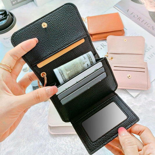 💖Hot 49% OFF🌹RFID Short Wallets for Women – Fashionable Card Holder with Key Ring & Coin Purse