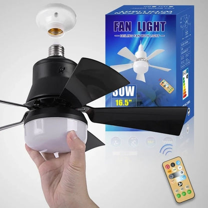 🏆LAST DAY SALE 49% OFF🔥SmartBreez 40W LED Ceiling Fan Light – 20.5” Ultra-Quiet with Remote 🎯 | E27 + FREE B22 Adapter 🔌 | For Bedroom 😴, Kitchen 👩‍🍳 & Garage 🛠️ – UK Ready! 🇬🇧