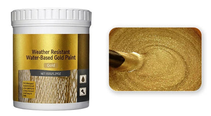 🎨🏡Water-Based Weather-Resistant Gold Paint 🔥Buy 2 Get 1 Free