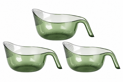 🔥 3-Pack Kitchen Strainer Bowl – Wash, Rinse & Drain in Seconds