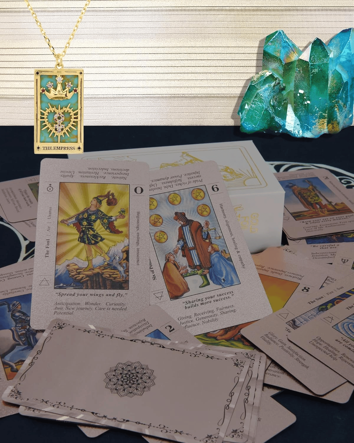 Rose Gold Tarot Cards with Guide Book🔮