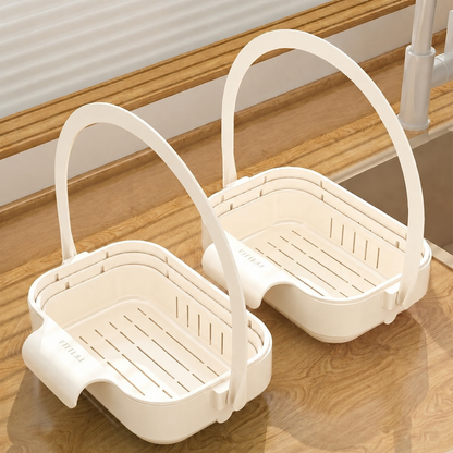 Foldable Hanging Kitchen Sink Drain Basket, Stainless Steel Kitchen Accessories