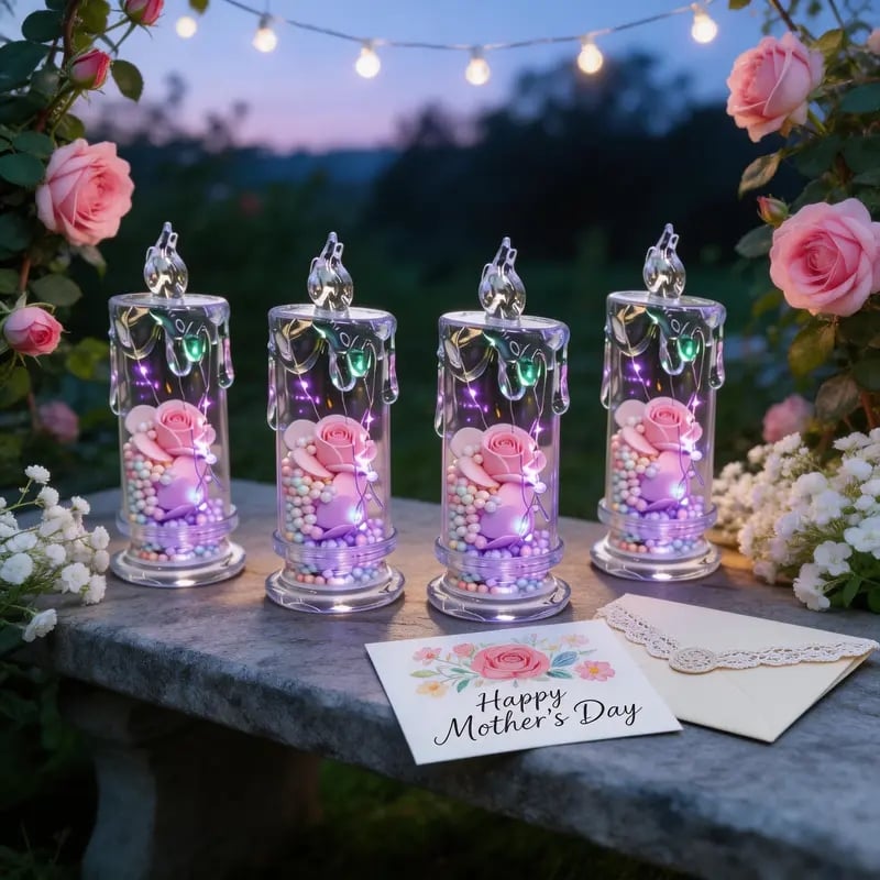 Buy 1 Get 1 Free🌹Realistic Rose Candle Lights — Battery-Powered, Smoke-Free LED Roses for Home Decor, Weddings, Parties & Gifts ✨