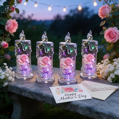 Buy 1 Get 1 Free🌹Realistic Rose Candle Lights — Battery-Powered, Smoke-Free LED Roses for Home Decor, Weddings, Parties & Gifts ✨