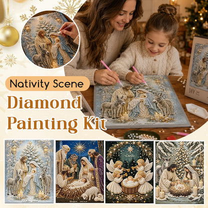 🎄 LAST DAY 49% OFF –🌟 Nativity Scene Diamond Painting Kit