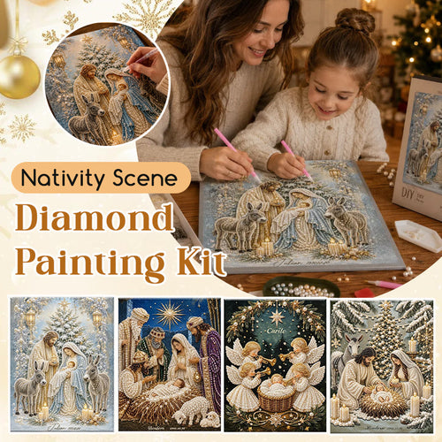 🎄 LAST DAY 49% OFF –🌟 Nativity Scene Diamond Painting Kit