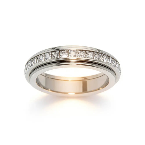 Anxiety Rings for Women and Men Titanium Steel