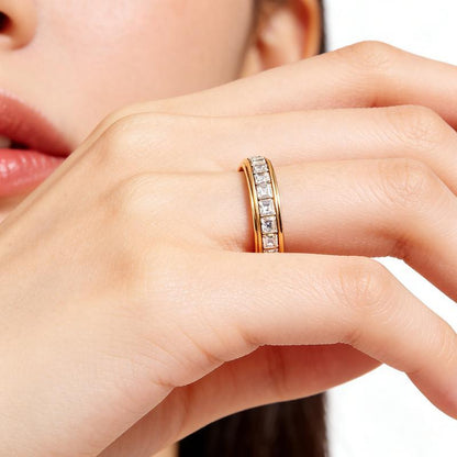 Anxiety Rings for Women and Men Titanium Steel