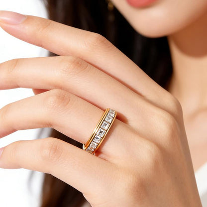 Anxiety Rings for Women and Men Titanium Steel