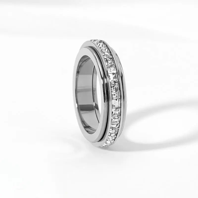 Anxiety Rings for Women and Men Titanium Steel