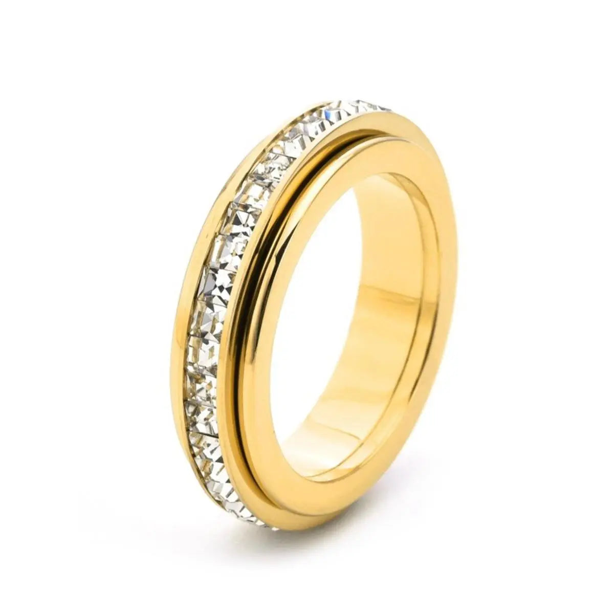 Anxiety Rings for Women and Men Titanium Steel
