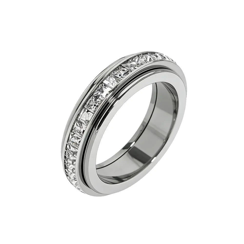 Anxiety Rings for Women and Men Titanium Steel