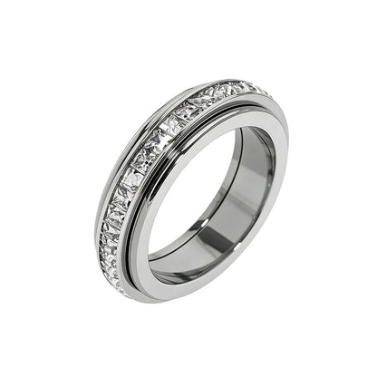 Anxiety Rings for Women and Men Titanium Steel