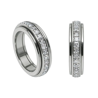 Anxiety Rings for Women and Men Titanium Steel