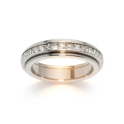 Anxiety Rings for Women and Men Titanium Steel