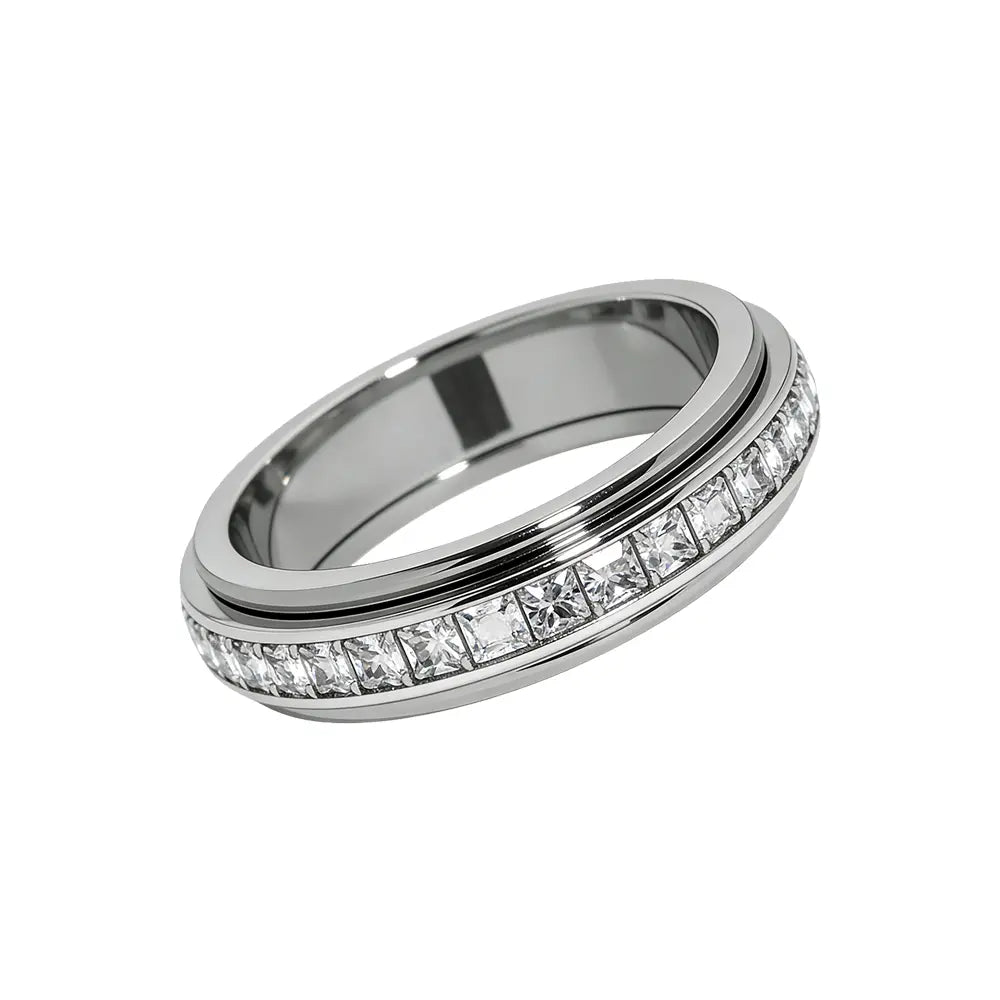 Anxiety Rings for Women and Men Titanium Steel