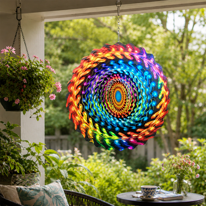 ✨3D Rotating Wind Spinner🏡Metal Garden Hanging Decor for Patio & Yard
