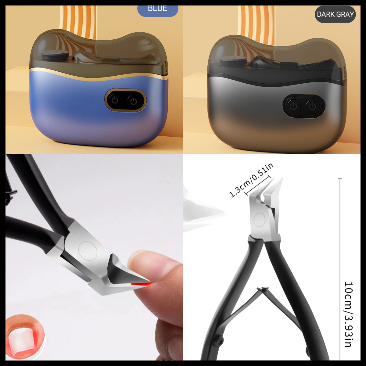 👍2-in-1 Electric Nail Clippers and Polisher🎁 Perfect for All Ages 👵👶