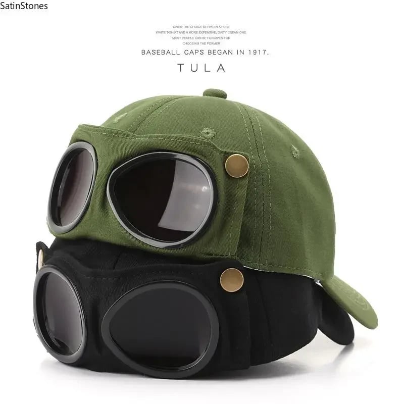 Men's Pilot Baseball Cap - Personalized Glasses-Ready