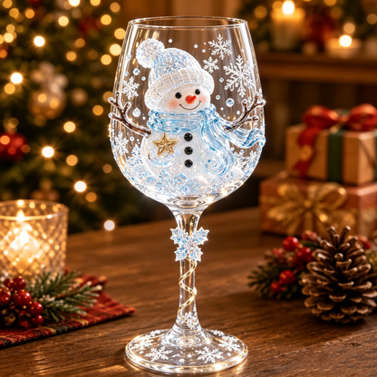 🎁Christmas 3D Wine Glass Collection Gift Box Set✨