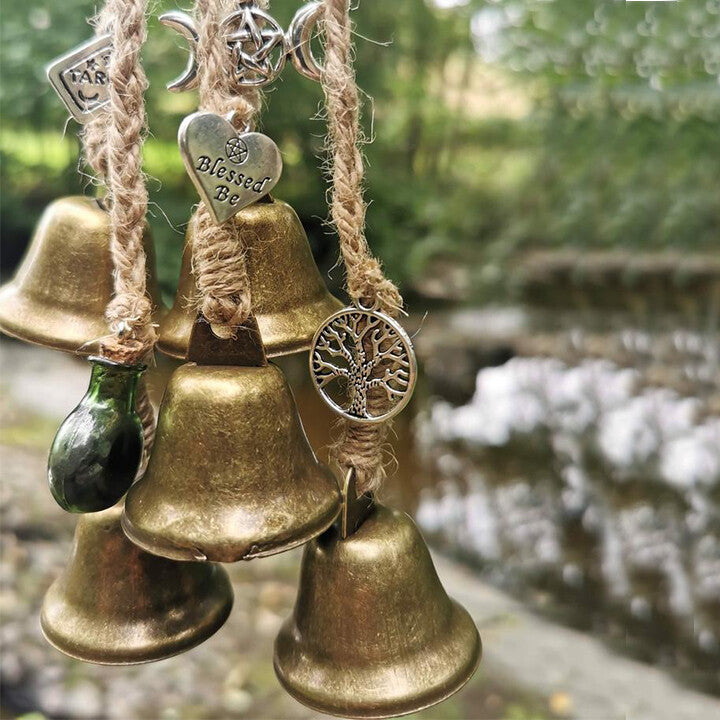 🥳Bronze Witches Bells, Door Protection Charm, Wicca Decor🔥BUY 2 Get 10% OFF