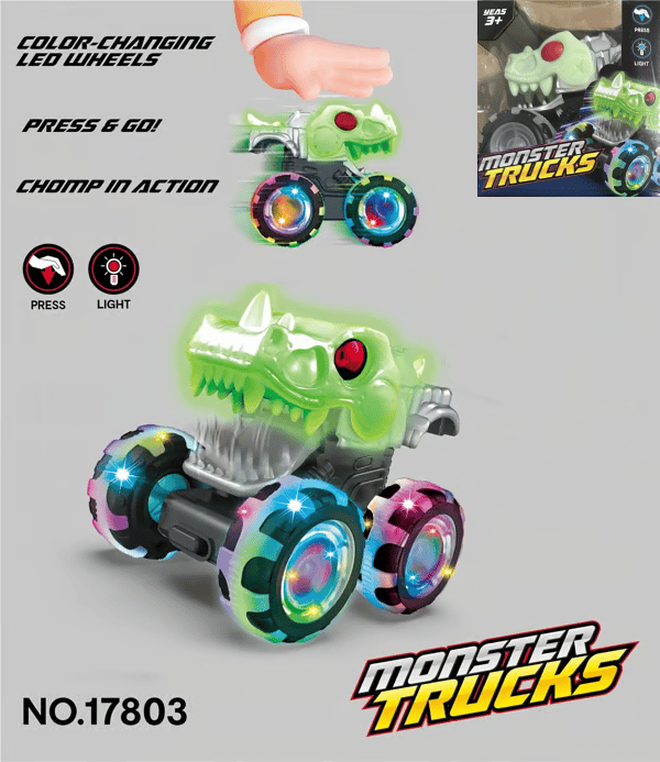 🎁Dino Truck Toy with Motion Activated Light