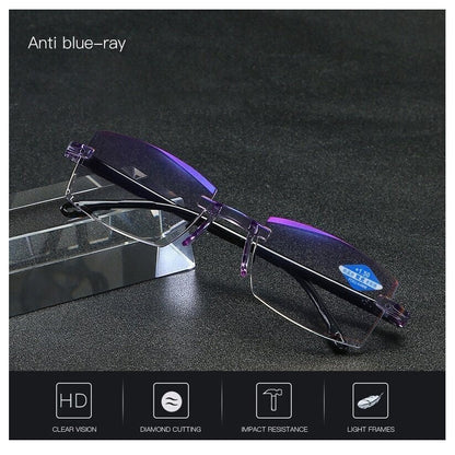 New Sapphire high hardness anti blue light  reading glasses