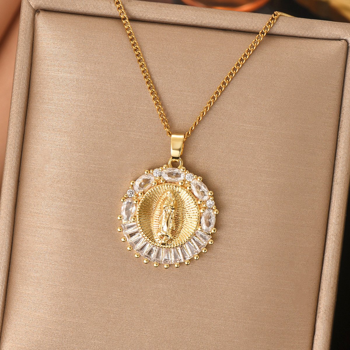 🔥🔥🔥Stainless Steel Virgin Mary Necklace 🥳🥳 Buy 2 Get 1 Free