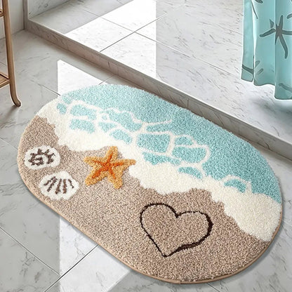 🌊Ocean-Inspired Premium Microfiber Bath Rug