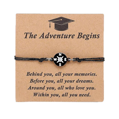 🎓 2026 Graduation Compass Bracelet – Perfect Gift for Graduates