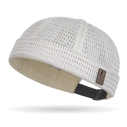 🏆Limited Time Sale 49% OFF🧢Men's Breathable Brimless Docker Hat – Lightweight Mesh Skull Cap for Summer Outdoor Wear