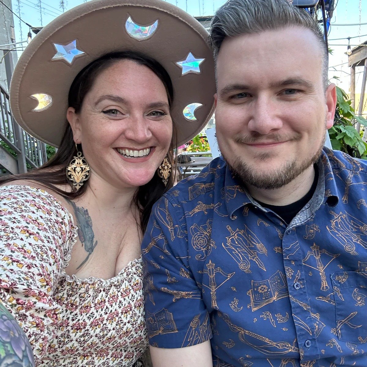 🌙🧡 Suncatcher Cowgirl Straw Prism Hat