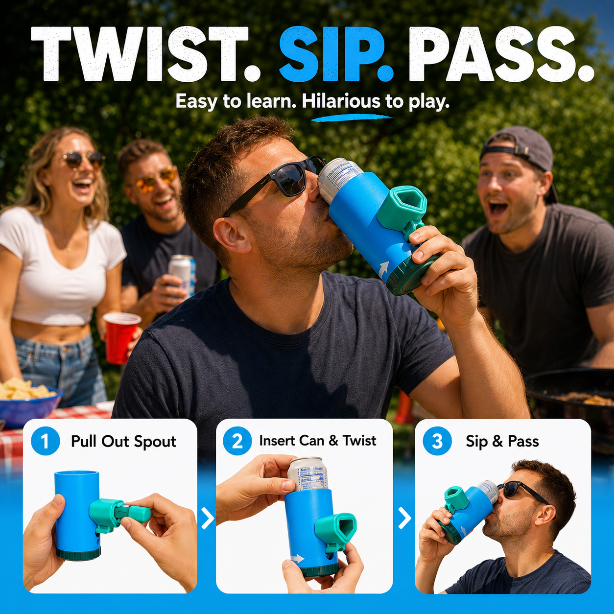 💦 Splash Roulette Party Game – Twist, Sip, Pass & Get Soaked