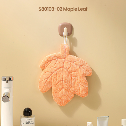 🧼✨ Thick Hanging Cartoon Coral Fleece Hand Towel | Save 60% Today Only