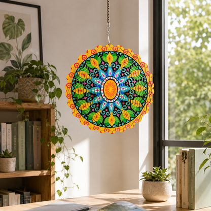 ✨3D Rotating Wind Spinner🏡Metal Garden Hanging Decor for Patio & Yard